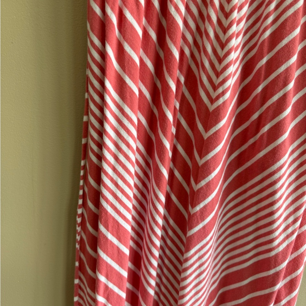 Old Navy Pink Striped Maxi Maternity Dress - Picture 4 of 9